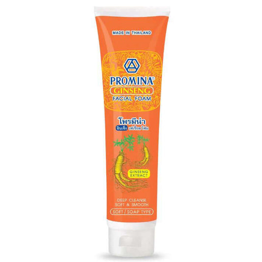 PROMINA Ginseng Facial Foam Deep Cleanse Soft Smooth Face Wash 100g Front Tube