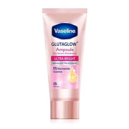 Vaseline Dry Serum Deodorant GlutaGlow Ampoule Ultra Bright Vitamin B3 45ml Front View