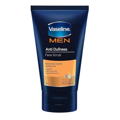 Vaseline Men Face Scrub front view packaging 50ml
