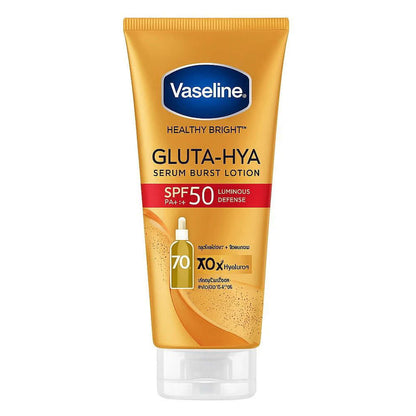 Vaseline Gluta Hya Sunscreen SPF50 PA+++ Luminous Defense 150ml front tube packaging