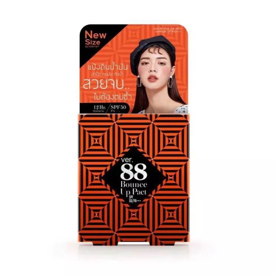 Ver.88 Bounce Up Pact SPF50 PA+++ product retail packaging box