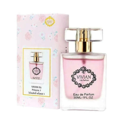 Vivian Lily Princess 1 Eau de Parfum Spray 30ml in elegant packaging with floral design.