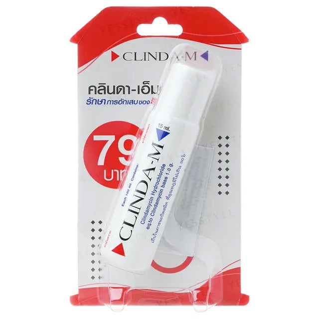 Clinda M acne treatment lotion 15ml packaging