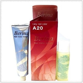 Berina Permanent Hair dye color cream # A20 Ruby Red