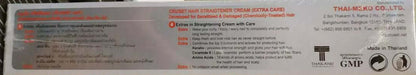 Cruset Hair Straightener Cream ingredients and product information label