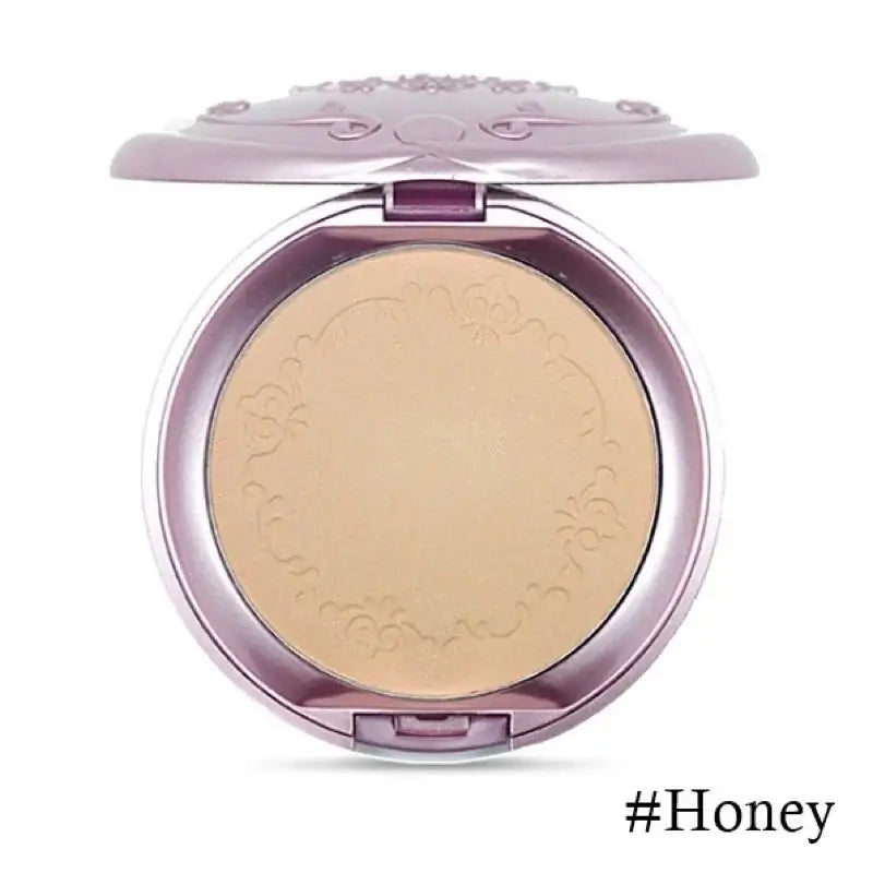 Etude Secret Beam Powder Pact SPF36 PA+++ open compact revealing smooth honey-colored powder for radiant face makeup.