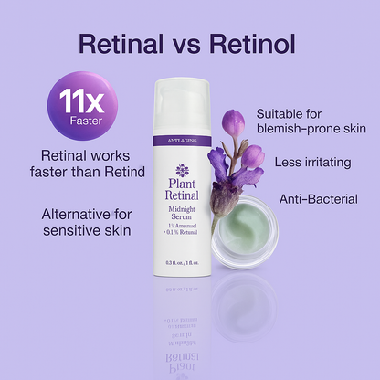30ml Tara Botanic Plant Retinal Midnight Serum Anti Aging 1 Bakuchiol 0.1 Retinal