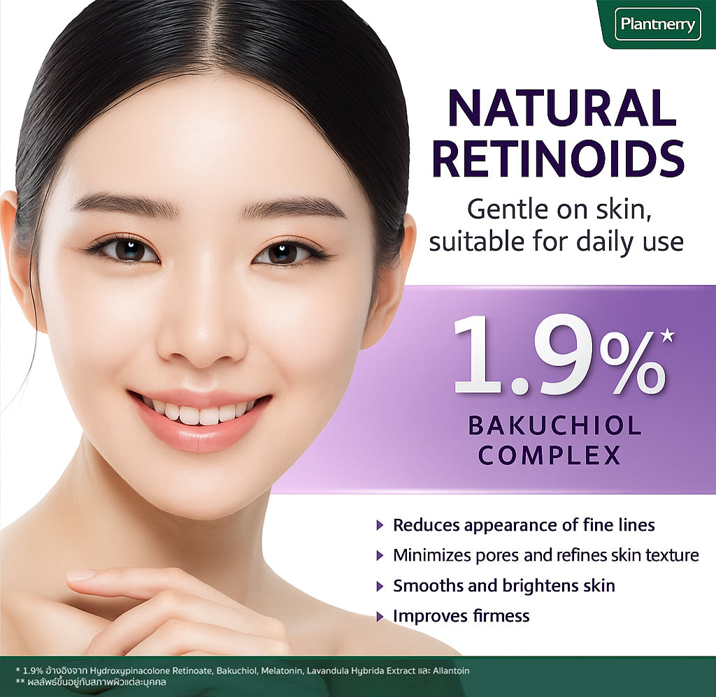 30ml Plantnery Natural Booster Serum with Bakuchiol Complex Face Care A+