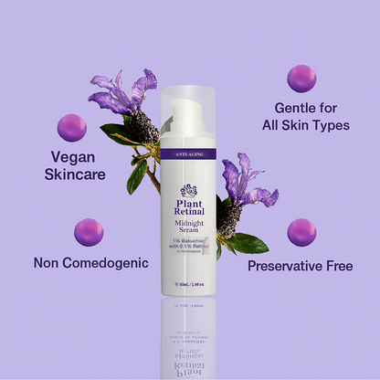 30ml Tara Botanic Plant Retinal Midnight Serum Anti Aging 1 Bakuchiol 0.1 Retinal