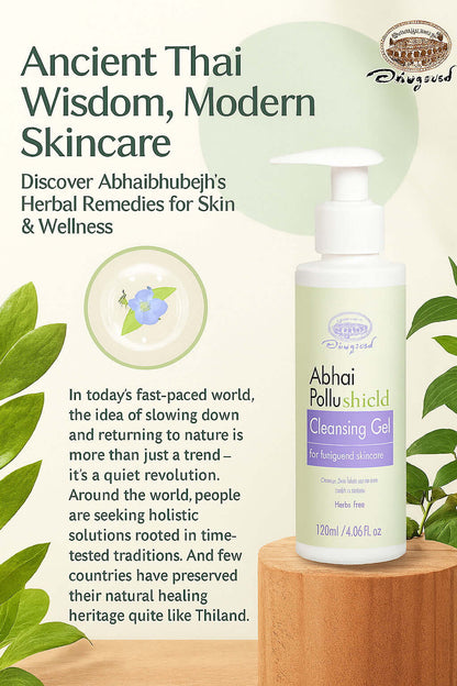 120ml Abhai Pollushield Cleansing Gel Gentle Face Wash for Fungi and Skin Care