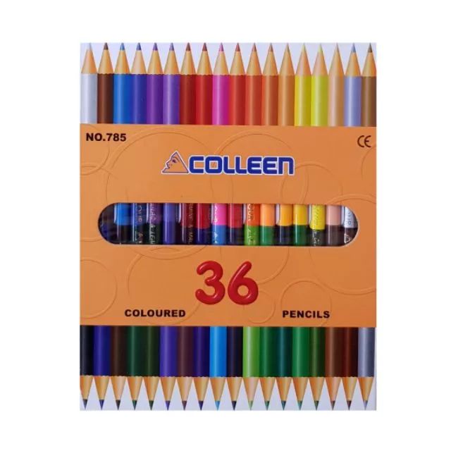 Colleen Coloured Pencils No.785 36 Colors Twin Tip Art Set Box
