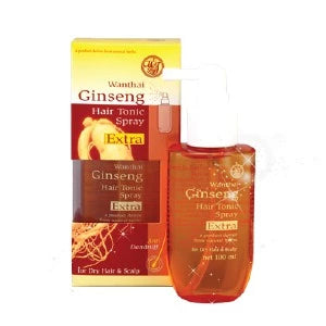 Wanthai Ginseng Hair Tonic Spray Extra set with original box and orange bottle