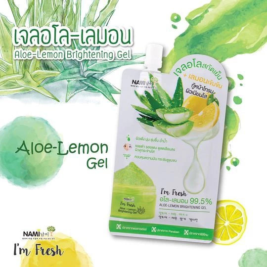 NAMI Aloe Lemon Gel aloe lemon extract ingredient display packaging