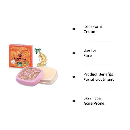 PROMINA GINSENG PURE PEARL FACE CREAM REMOVAL FRECKLE + ACNE DARK SPOT WHITENING