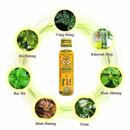 Gold Cross Yellow Oil 15ml Traditional Thai Herbal Massage for Pain Relief & Sprains