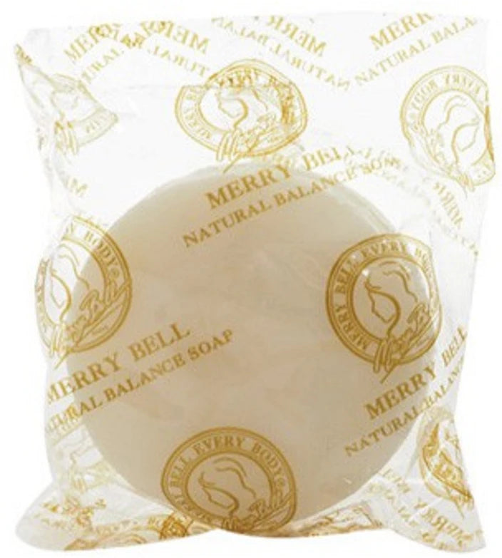 Madame Heng Merry Bell Herbal Soap 160g wrapped in packaging, ideal for acne treatment and dark spot reduction.
