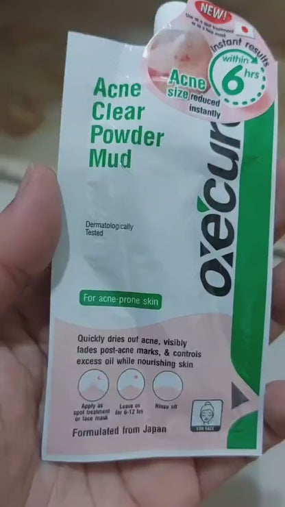 Oxe Cure Acne Clear Powder Mud Spot Treatment Acne Post Acne 5ml 2pcs