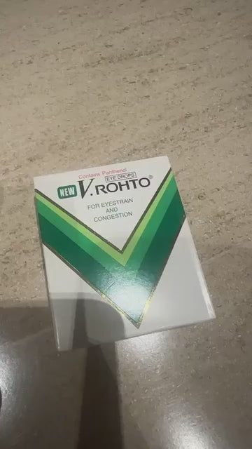 V.Rohto Eye Drops 13ml For Eyestrain Congestion Redness Relief New