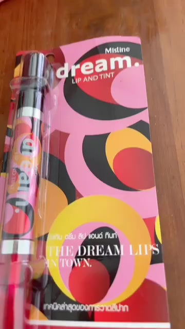 Mistine Dream Lip Tint 2in1 Lip Tint Gloss Shimmer by Aum 4.7g