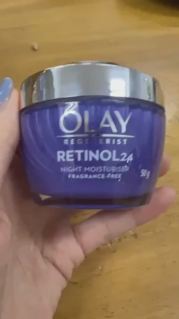 Olay Regenerist Retinol24 Night Moisturizer Fragrance Free Anti-Aging Cream 50g