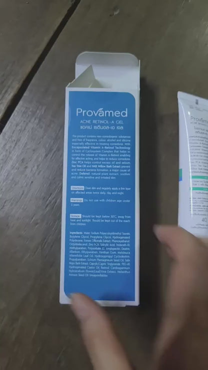 Provamed Retinol-A Acne Gel Anti-Bacterial Reduce Clogged Pores 10g