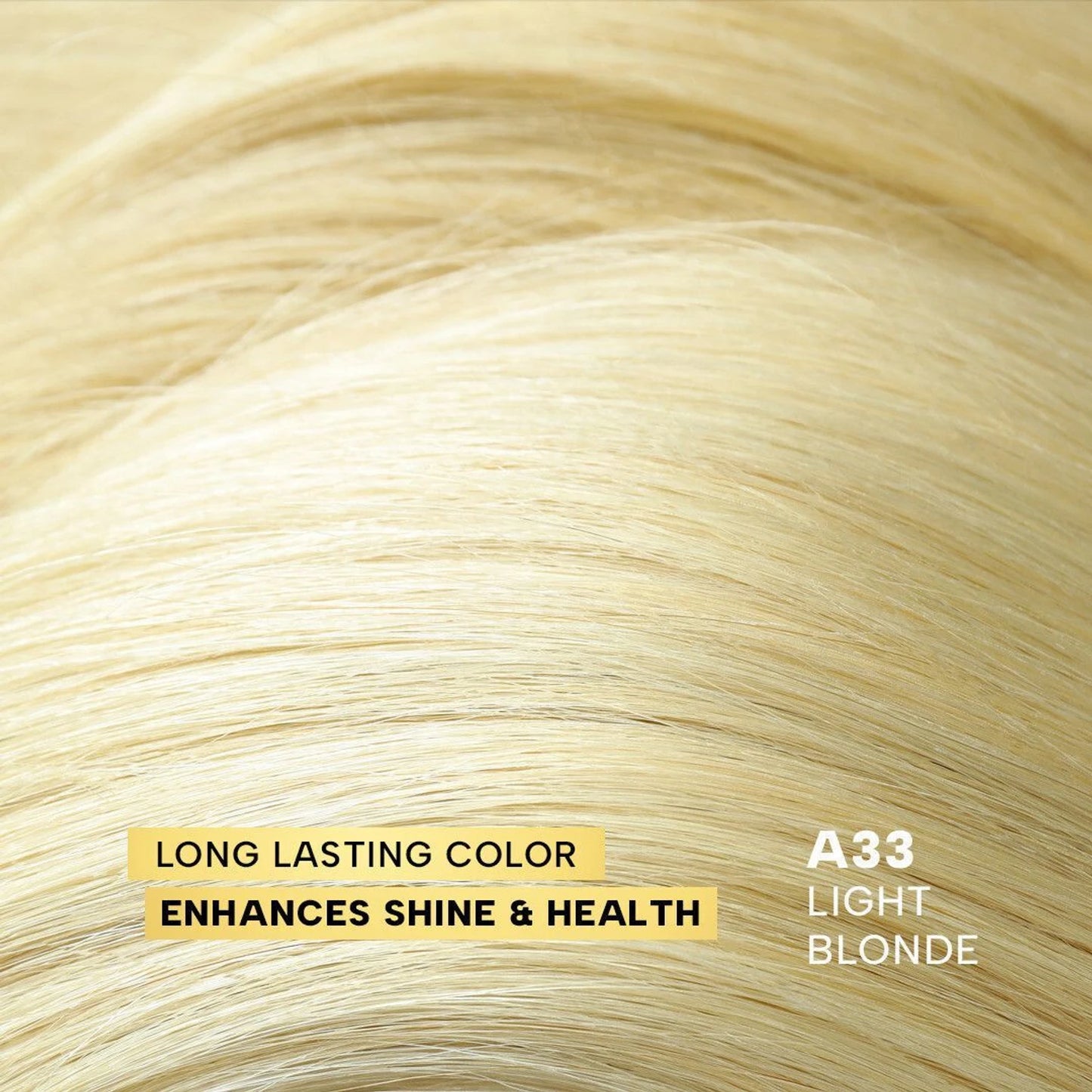 Berina A33 Hair Color light blonde hair shade texture sample