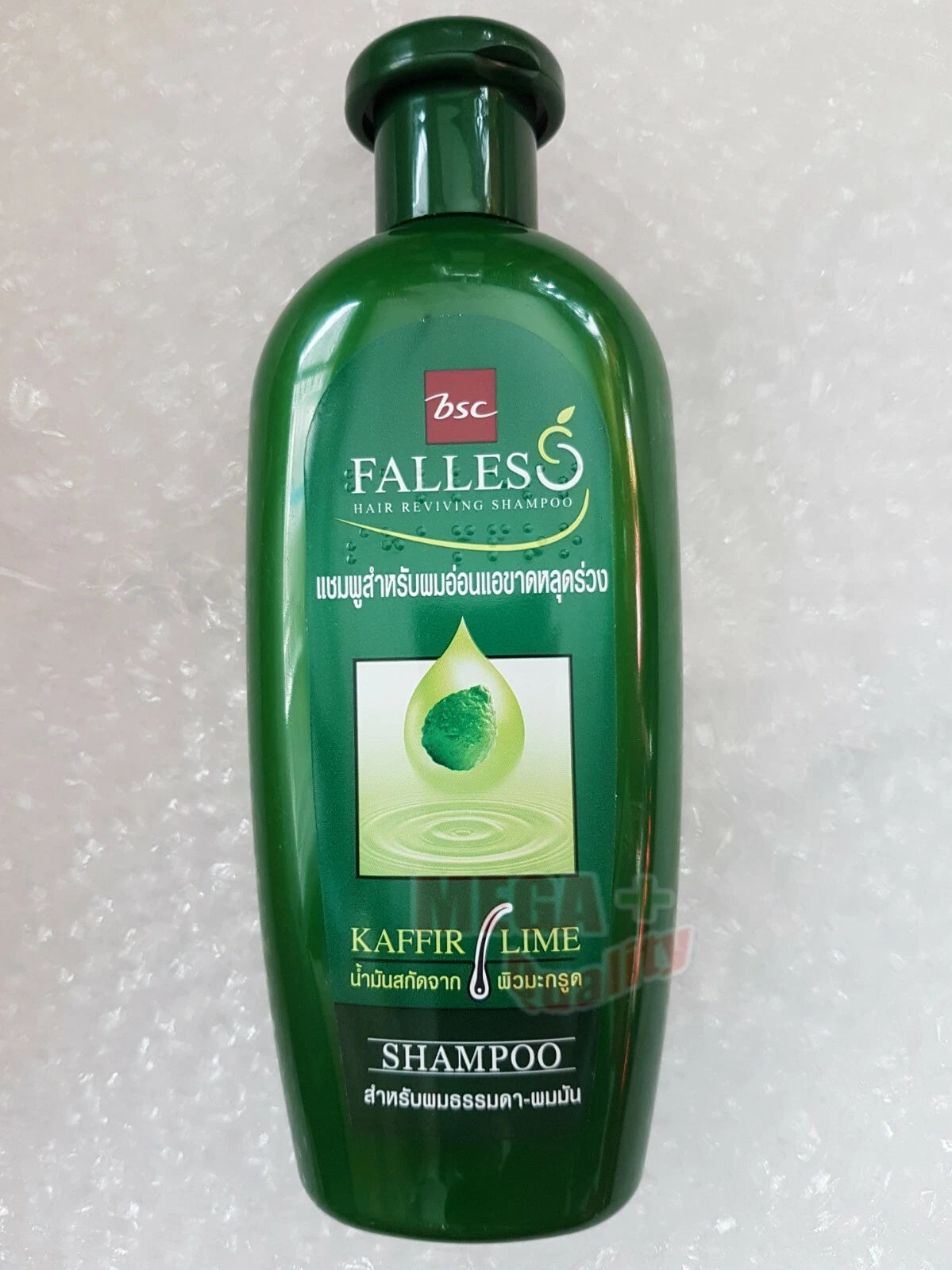 Front of Falles Kaffir Lime Hair Reviving Shampoo 300 ml bottle showing label and branding.