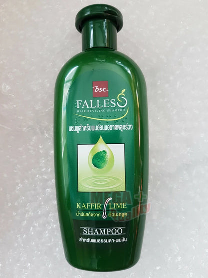 Front of Falles Kaffir Lime Hair Reviving Shampoo 300 ml bottle showing label and branding.