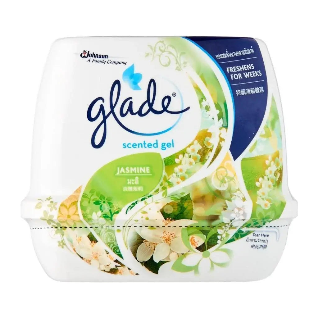 Glade Jasmine Gel Freshener scented gel front packaging 180g