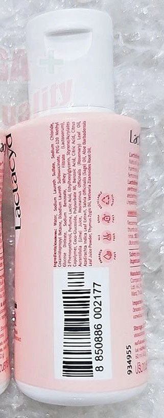 Lactacyd All Day Care Wash bottle barcode and back label view