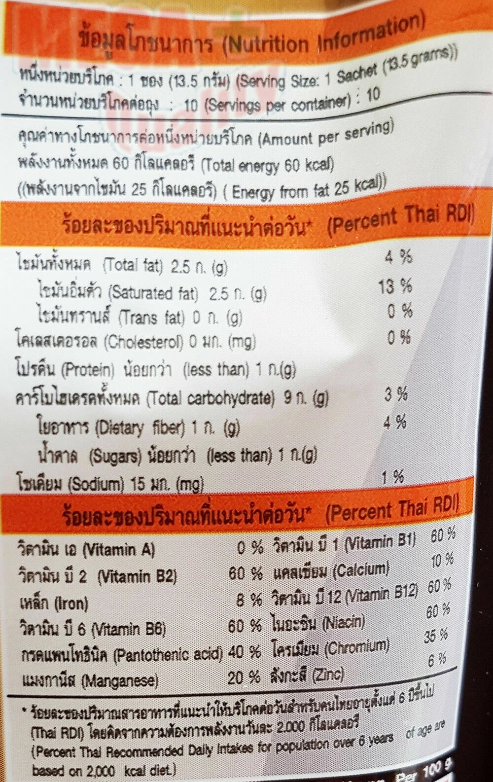 Nutrition information for NatureGift Coffee 21 Plus L-Carnitine, detailing ingredients and health benefits.
