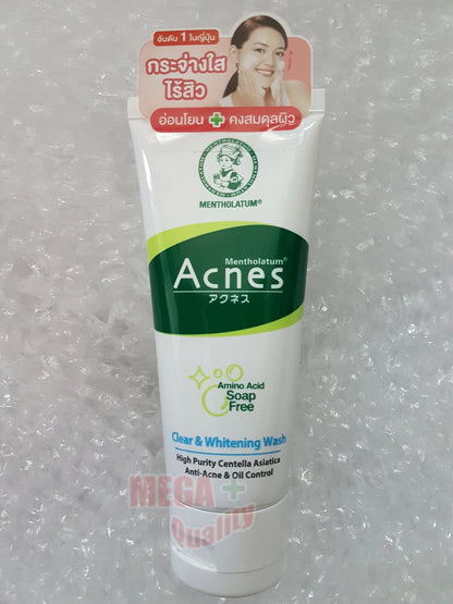 Mentholatum Acnes Face Wash packaging with label close up acne oil control