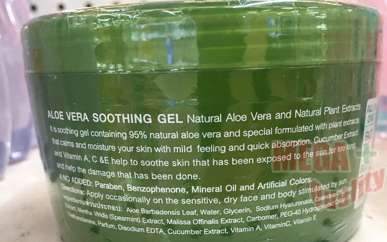 Kokliang Aloe Vera Gel 95% top label view product packaging