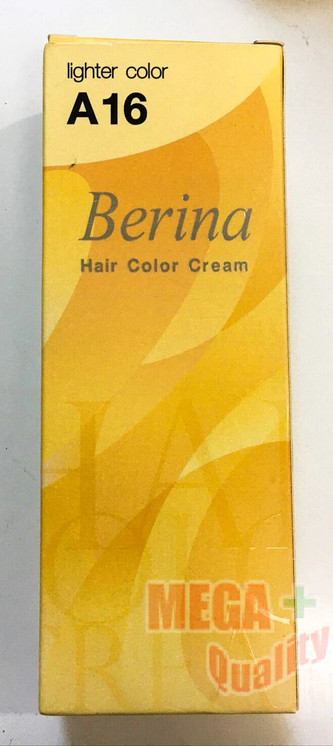 Berina Hair Color Cream A16 Lighter Color Permanent Hair Dye Kit