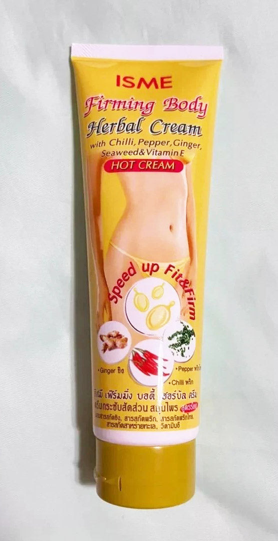 ISME Herbal Hot Cream Firming Body Cream Tube Standing View