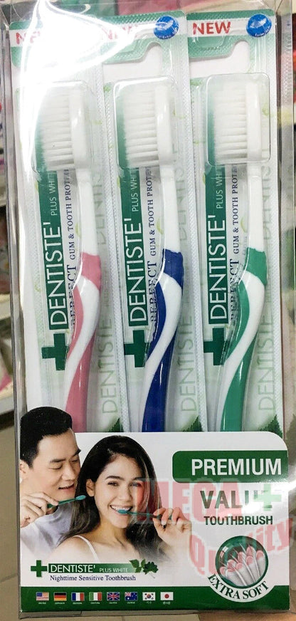 Dentiste Toothbrush Extra Soft Nighttime Italy Big Bristles Pack 3 display pack