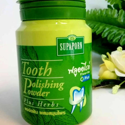 Supaporn Tooth Powder Polishing Toothpaste Plus Thai Herb 90 g.