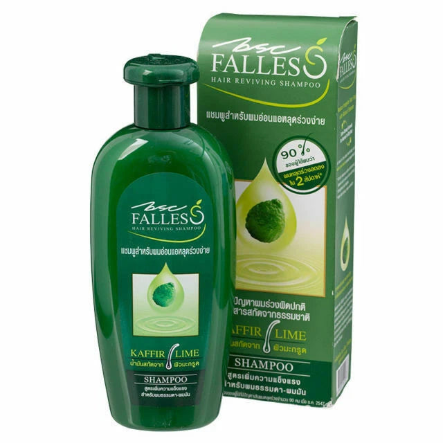 Falless Kaffir Lime Shampoo 180ml bottle with packaging box set