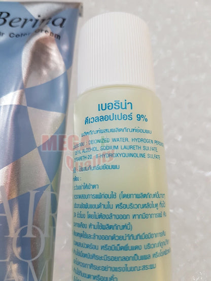 Berina Permanent Hair dye color cream # A23 Bright Red