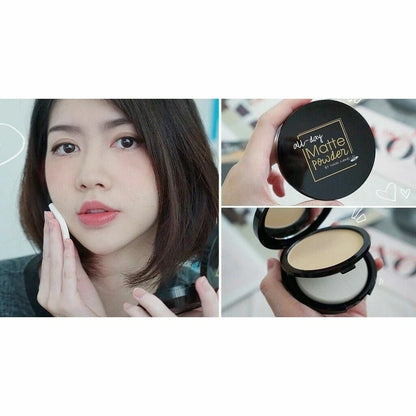 Nami All Day Matte BB Powder applied on face natural matte finish look