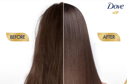 Dove Hya Keratin Oil hair result smooth shiny straight hair
