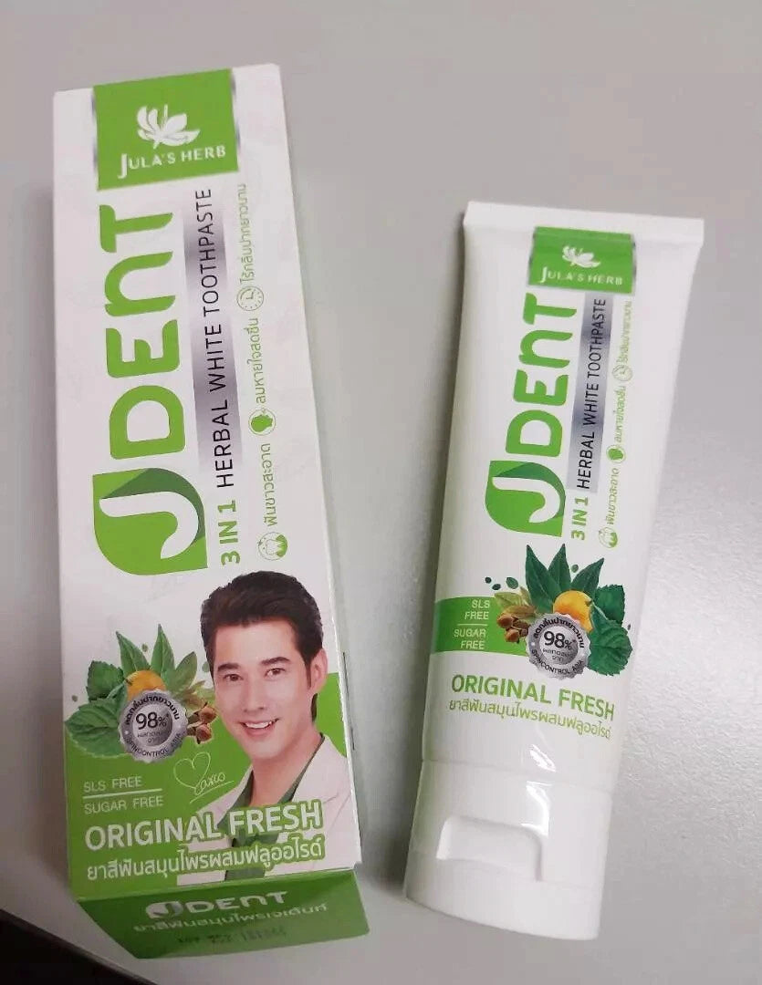 Jula Herb JDent Toothpaste tube and box set clean product display