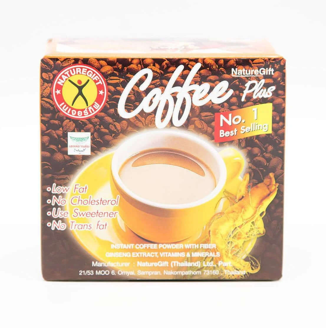 NatureGift Coffee Plus Instant Diet Coffee with Ginseng Fiber for Weight Loss 10 Sachets