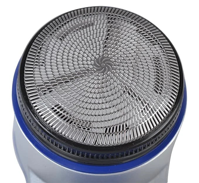 Panasonic ES6850 Shaver stainless steel spinnet foil shaving head close up detail