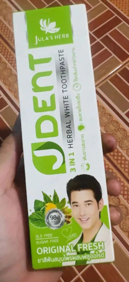 Jula Herb JDent Toothpaste 3in1 herbal original fresh full packaging front view