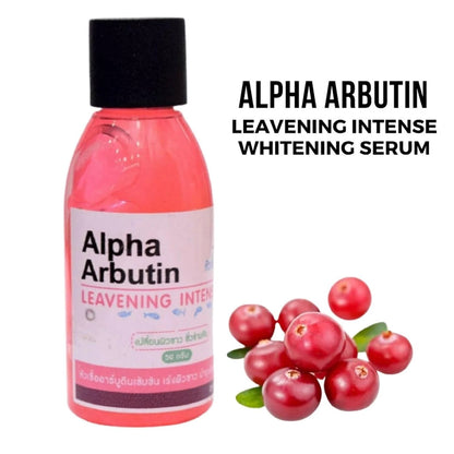 Alpha Arbutin Leavening Serum Pink Cream Formula With Berry Extract Illustration