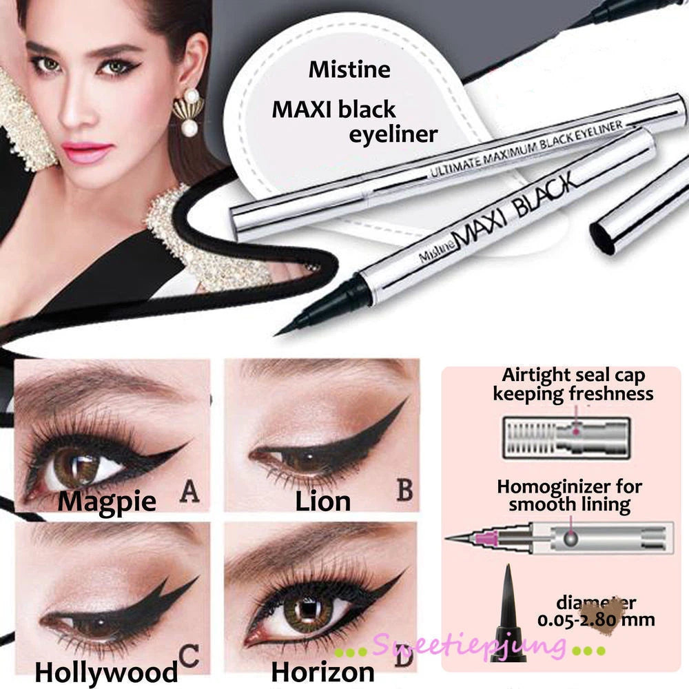 Mistine Maxi Black Ultimate Eyeliner Sharp Extreme with Acrylamides Copolymer