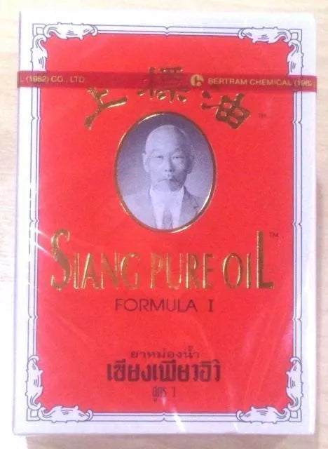 2 x SIANG PURE PEPPERMINT MENTHOL OIL Red 3cc Relieve dizziness