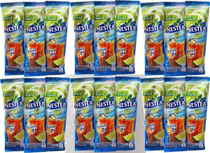 Bulk pack of 8 bags NESTEA Lemon Iced Tea Mix Powder 18 sticks each