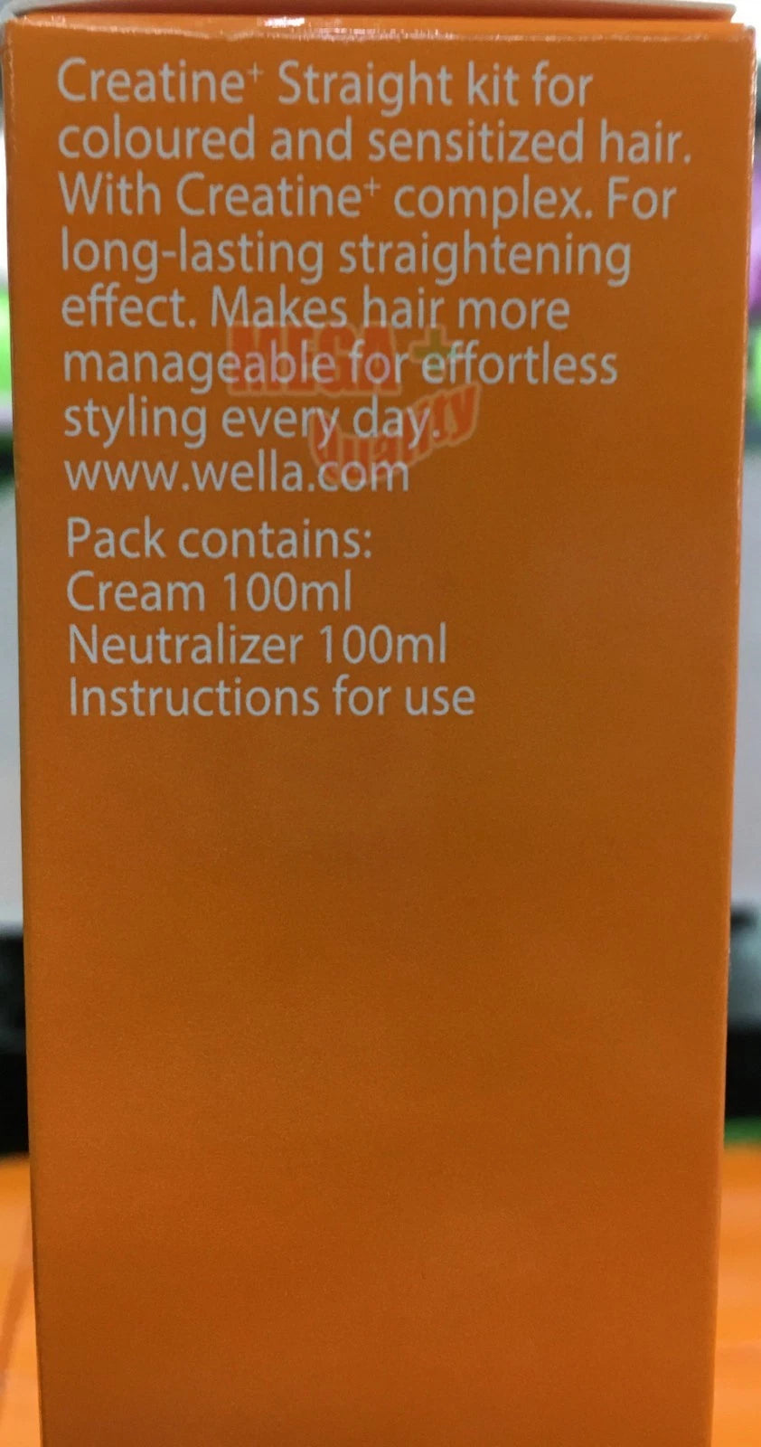 Wella Wellastrate MILD Permanent Hair Straightening Cream Kit with Neutralizer for Colored Hair